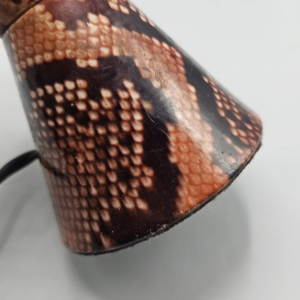 Vintage 90's Lava Lite Safari Series Snakeskin Print Lava‎ Lamp BASE ONLY